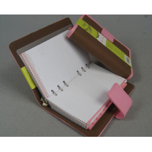 Cuaderno recargable multifuncional del planificador de la carpeta del anillo